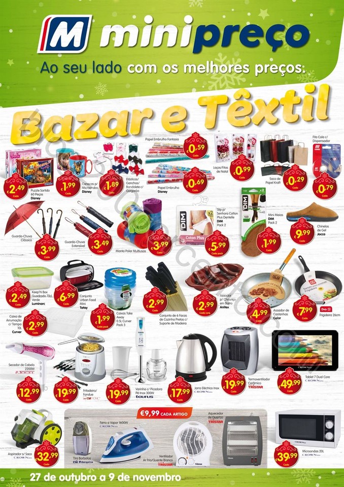 Antevisão Folheto MINIPREÇO Bazar promoções de