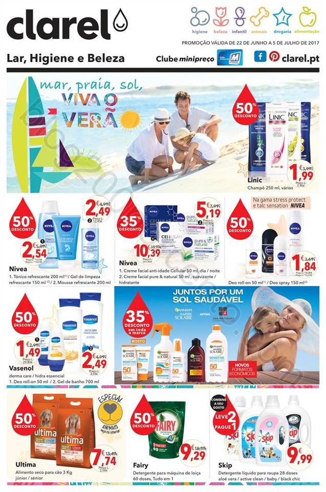 Antevisão Folheto CLAREL Promoções de 22 junho 