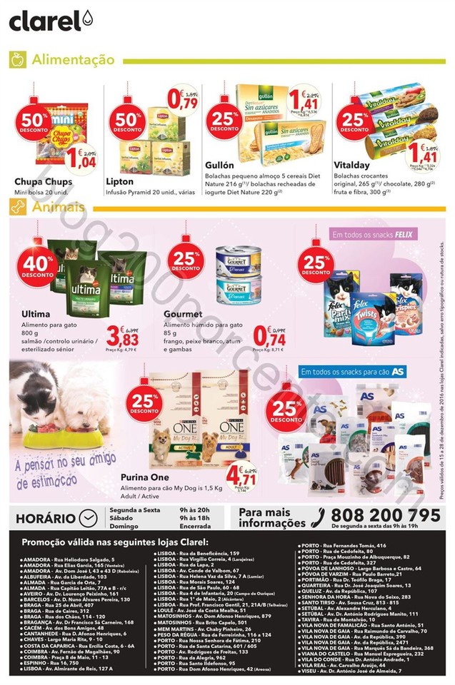 Antevisão Folheto CLAREL Promoções de 15 a 28 d