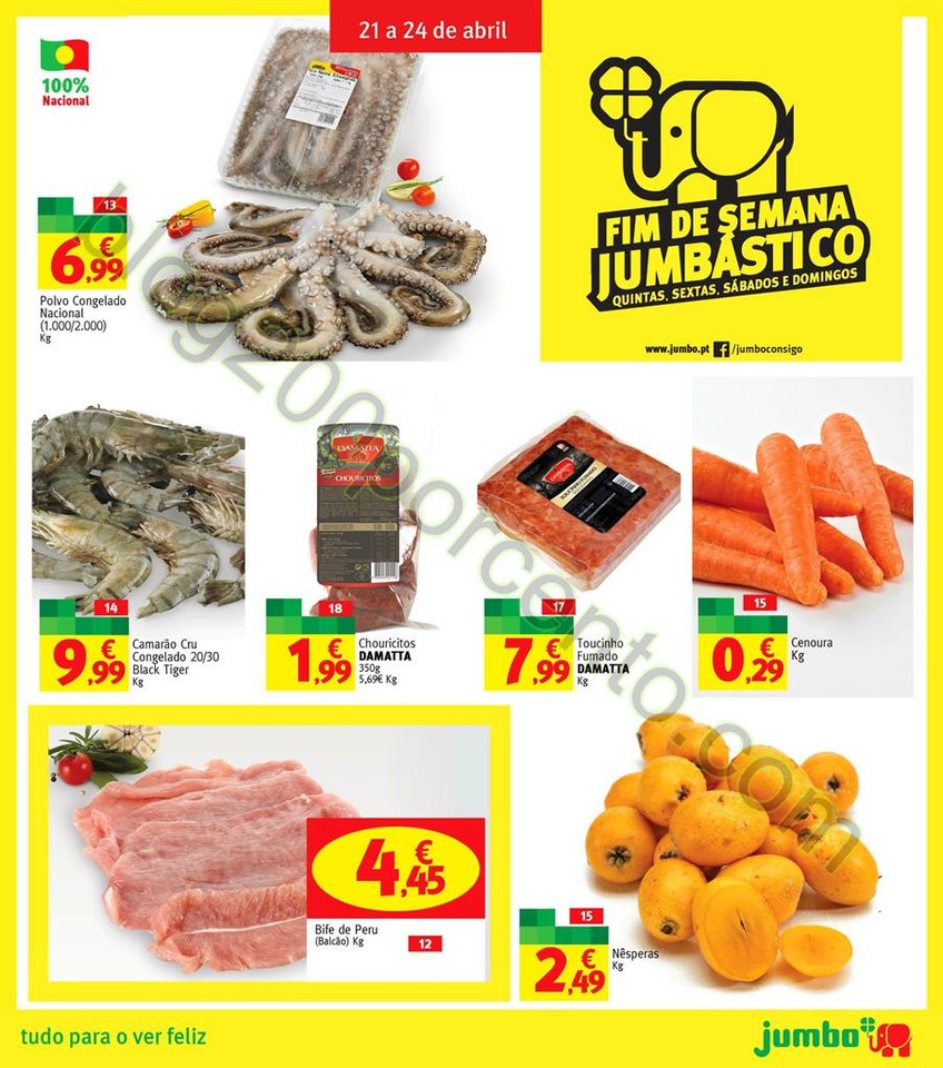 Antevisão Folheto JUMBO Fim de semana de 21 a 24 