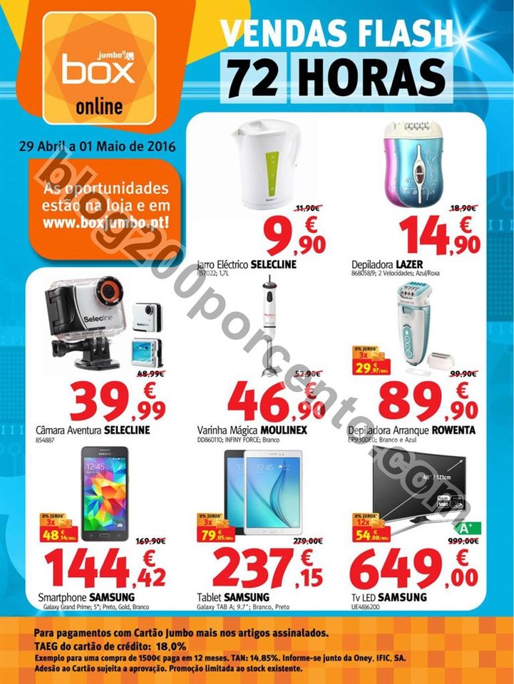 Novo folheto Vendas Flash JUMBO - BOX promoções 