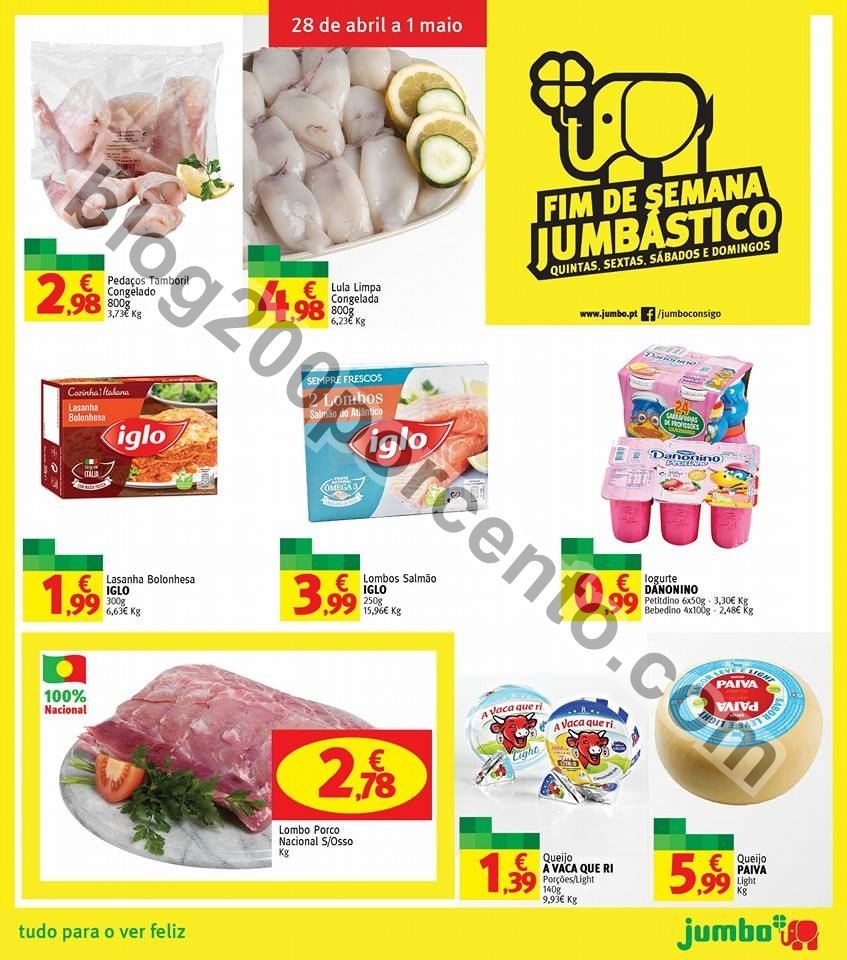 Antevisão Folheto JUMBO Fim de semana de 28 abril