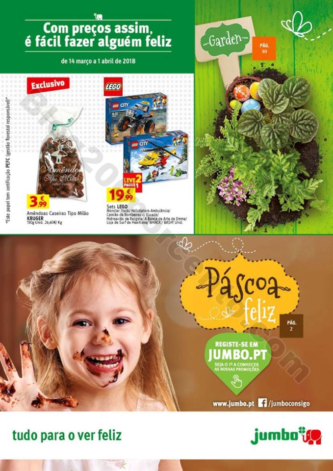 Antevisão Folheto JUMBO Páscoa Promoções de 14