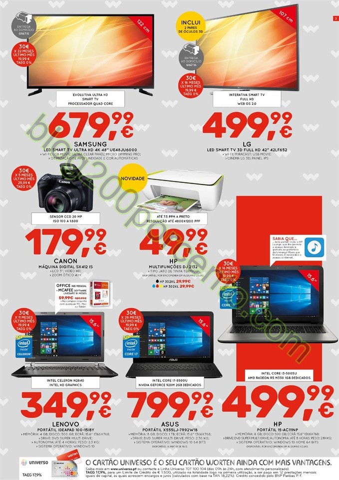 Antevisão Folheto WORTEN Promoções de 11 fevere