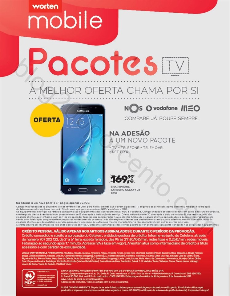 Novo Folheto WORTEN Mobile promoções até 8 feve