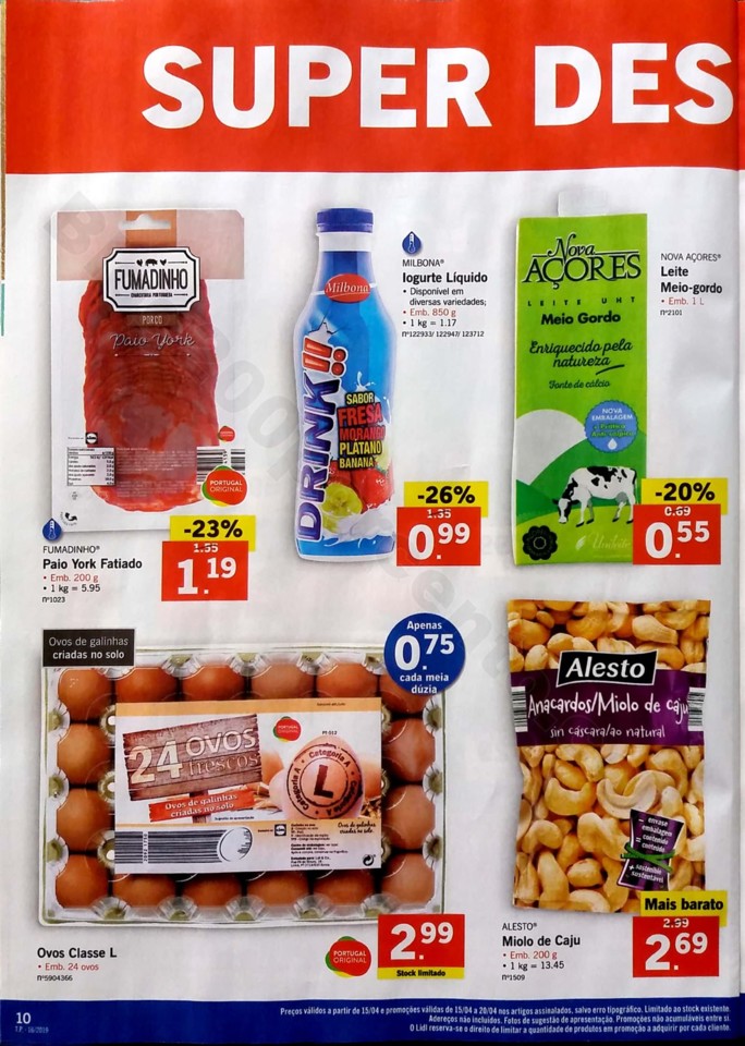 antevisao folheto lidl promocoes páscoa de 15 a 2