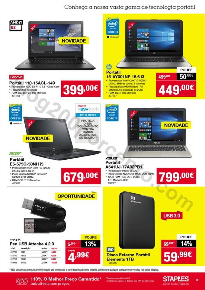 Antevisão Folheto STAPLES Promoções de 14 a 20 