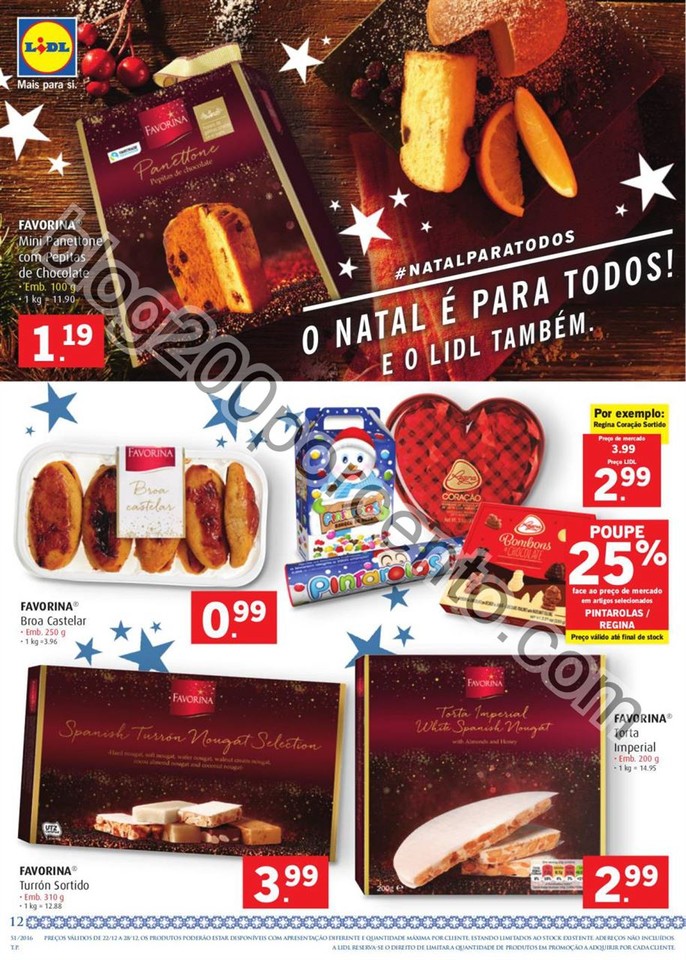 Antevisão Folheto LIDL Promoções de 22 a 28 dez