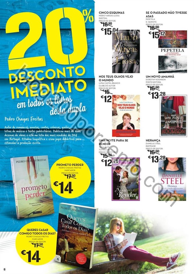 ANtevisão Folheto CONTINENTE Feira do livro promo