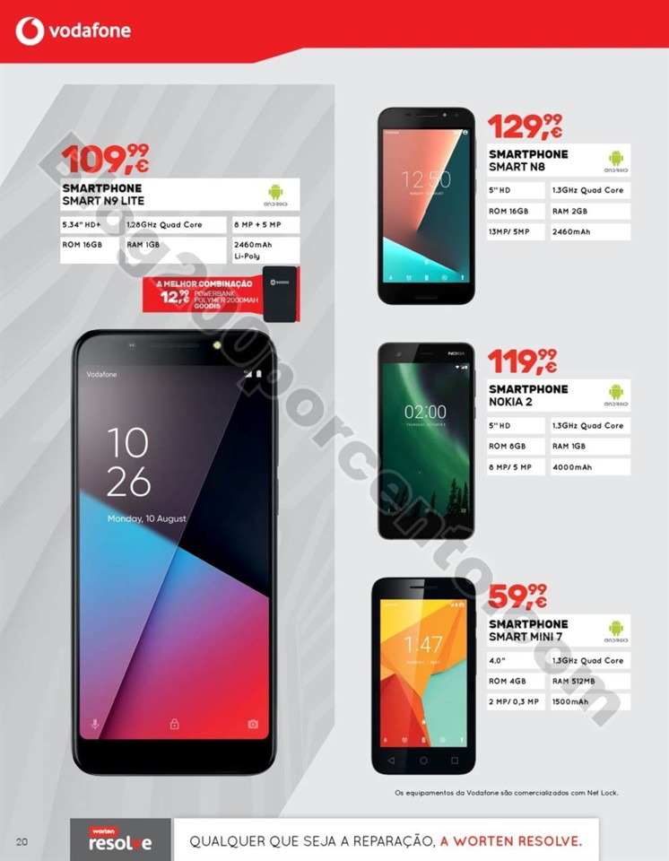 Novo Folheto WORTEN Mobile Promoções até 1 agos