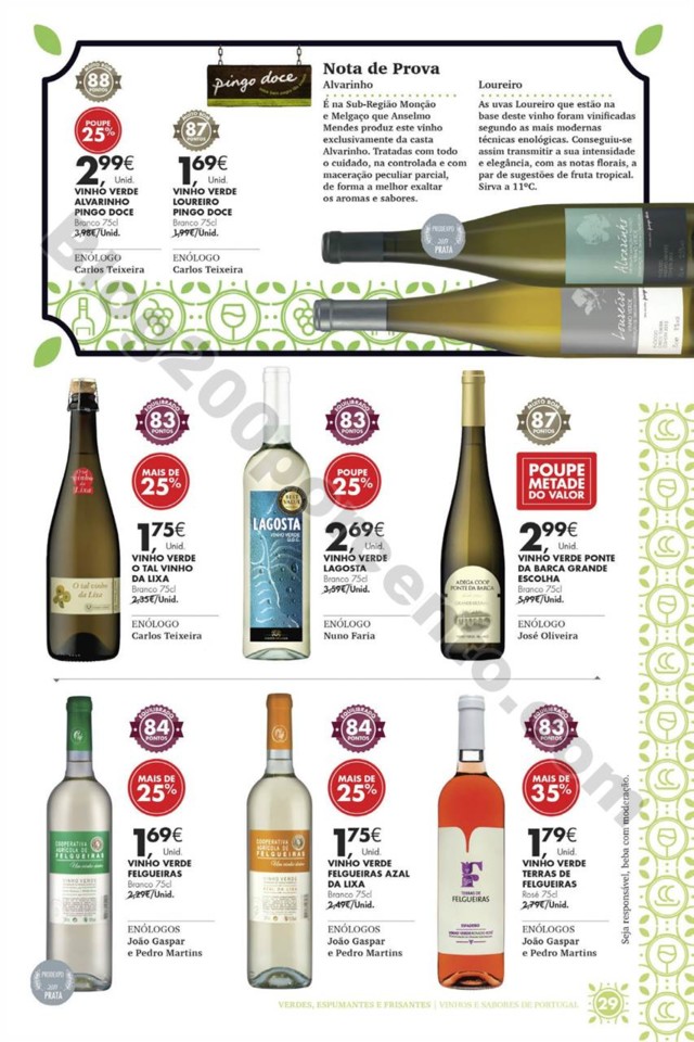 Antevisão Folheto PINGO DOCE Vinhos e Sabores Pro