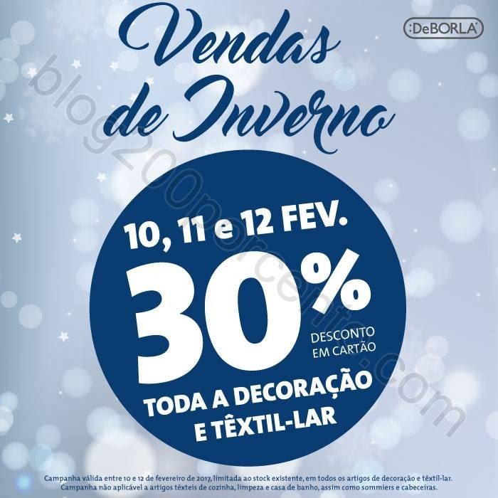 30% desconto DEBORLA Fim de semana - promoções d