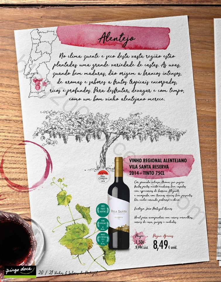 Novo Folheto PINGO DOCE Vinhos &amp; Sabores promoçõ