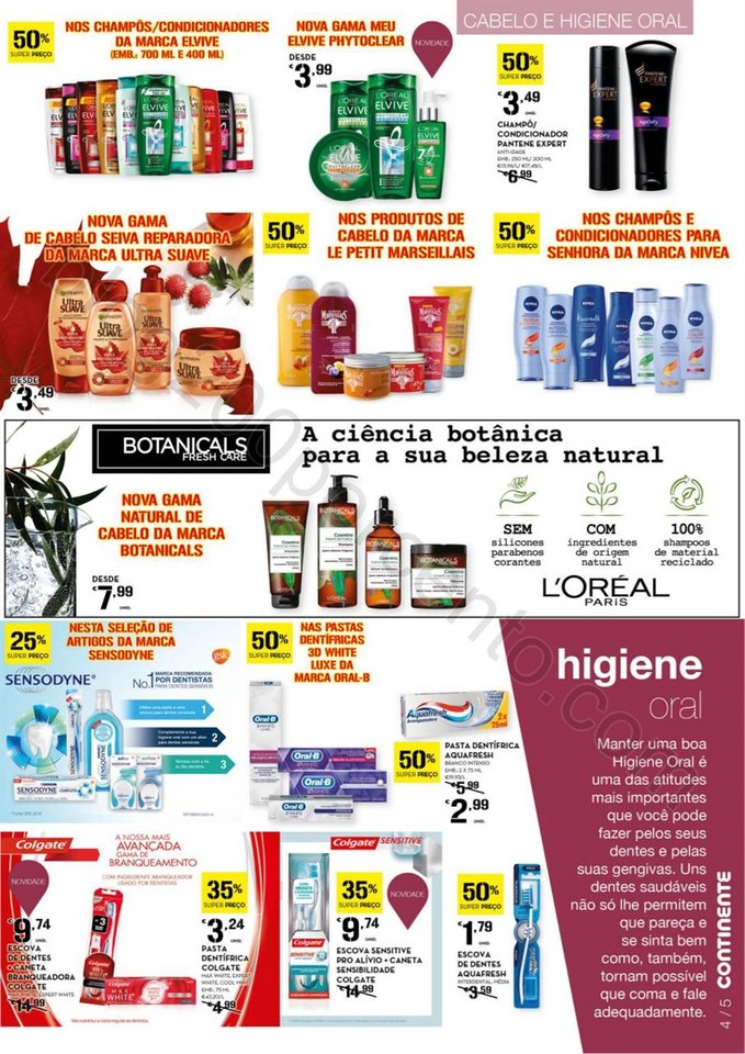 Antevisão Folheto CONTINENTE Beleza promoções d