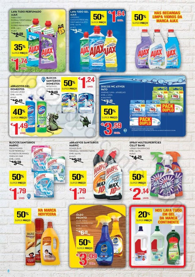 Antevisão Folheto CONTINENTE Limpeza promoções 