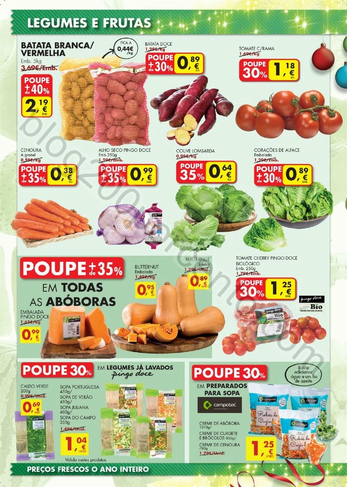 Antevisão Folheto PINGO DOCE Frescos de 6 a 8 dez