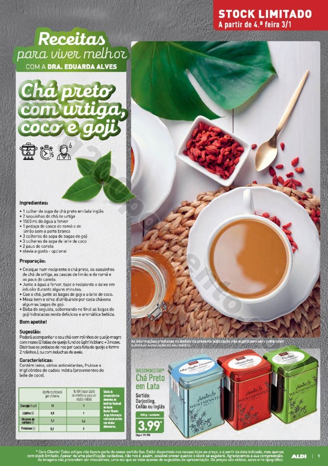 Antevisão Folheto ALDI Promoções a partir de 3 