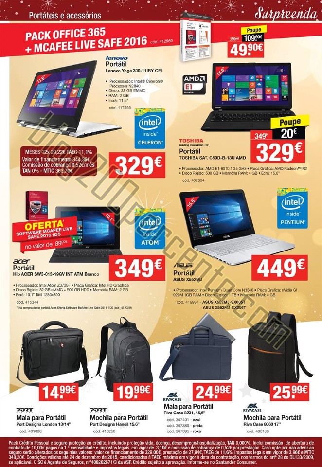 Antevisão Folheto STAPLES Natal promoções de 26