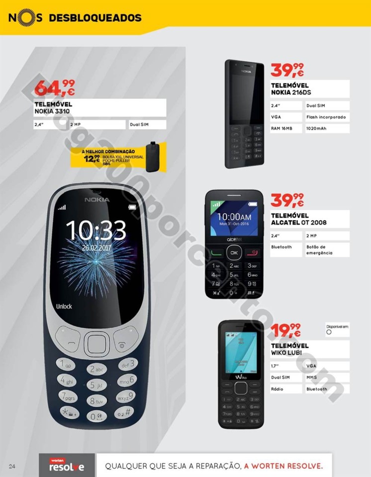 Antevisão Folheto WORTEN Mobile mundial promoçõ