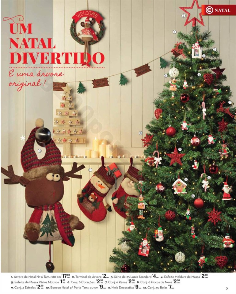 Antevisão Folheto NATAL Modelo decoração Natal 