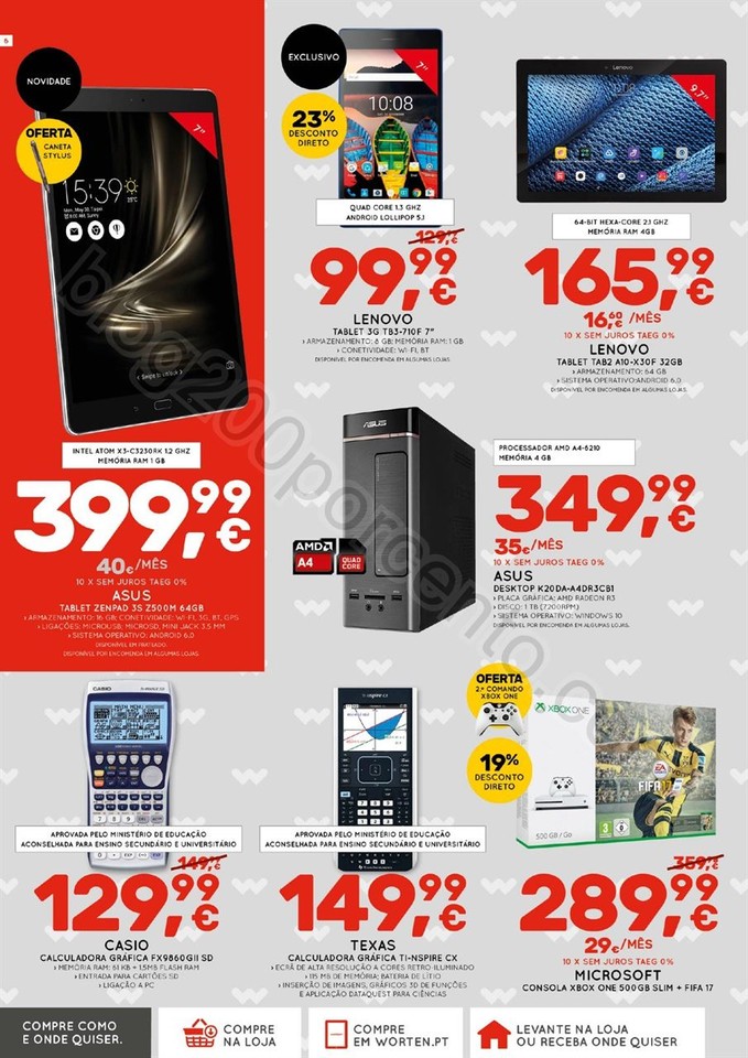 Antevisão Folheto WORTEN Promoções de 22 setemb