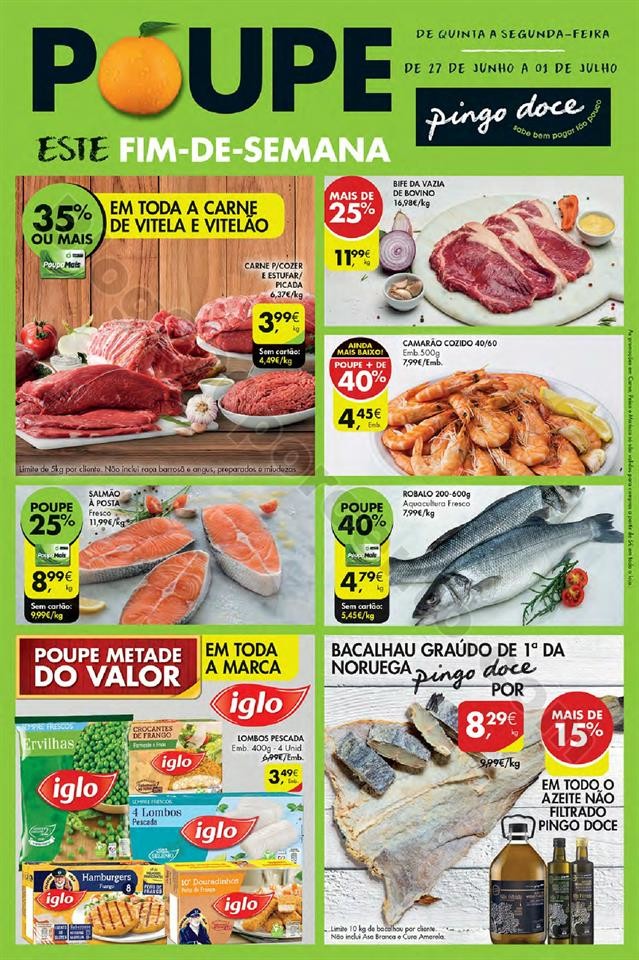 Antevisão Folheto PINGO DOCE Extra Fim de semana 
