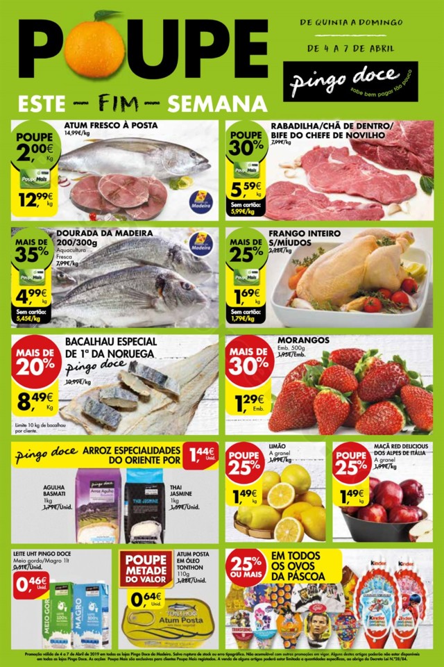 Antevisão Folheto PINGO DOCE Fim de semana Madeir