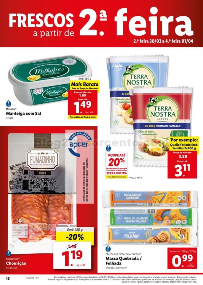 Antevisão Folheto LIDL Promoções de 30 março a