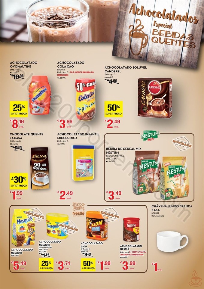 Antevisão folheto CONTINENTE Bebidas quentes de 1
