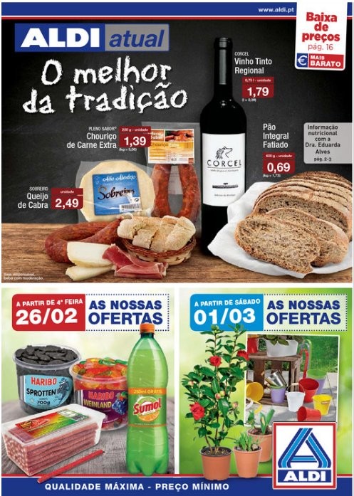 Antevisão folheto | ALDI | a partir de 26 de fevereiro