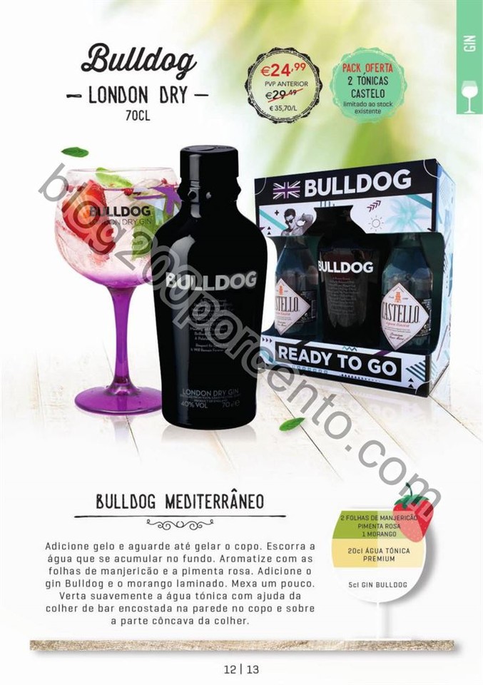 Antevisão Folheto CONTINENTE Cocktails &amp; Gins pro