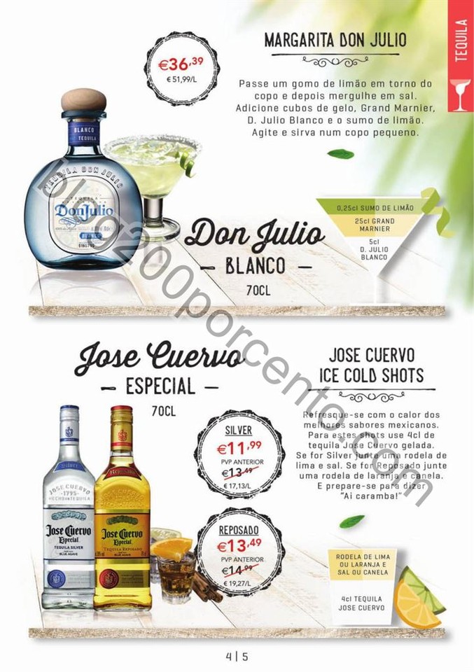 Antevisão Folheto CONTINENTE Cocktails &amp; Gins pro