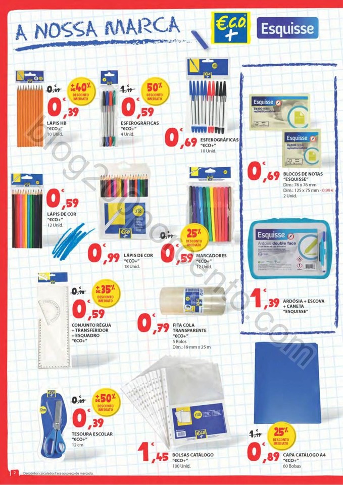 Antevisão Folheto E-LECLERC Regresso às aulas de