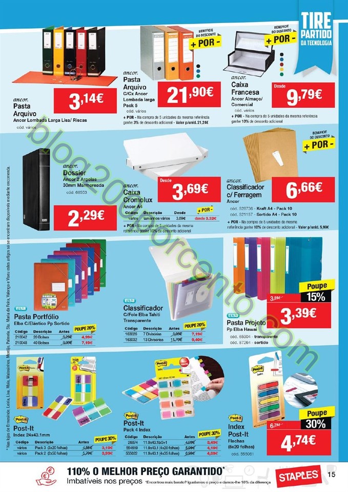 Antevisão Folheto STAPLES promoções de 4 a 16 f