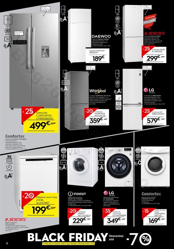 Antevisão Folheto CONFORAMA Black Friday Promoç