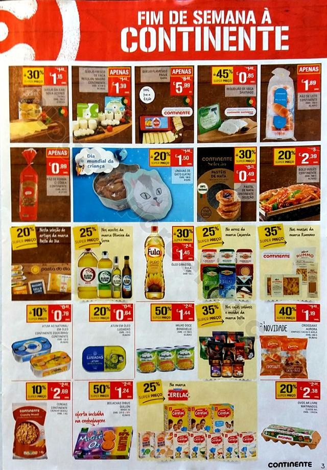 antevisão folheto continente fim de semana 31 mai