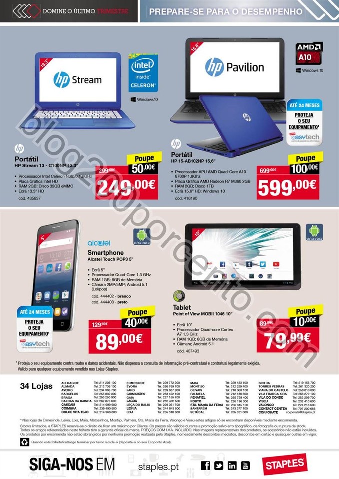 Antevisão Folheto STAPLES Produtividade de 6 a 18