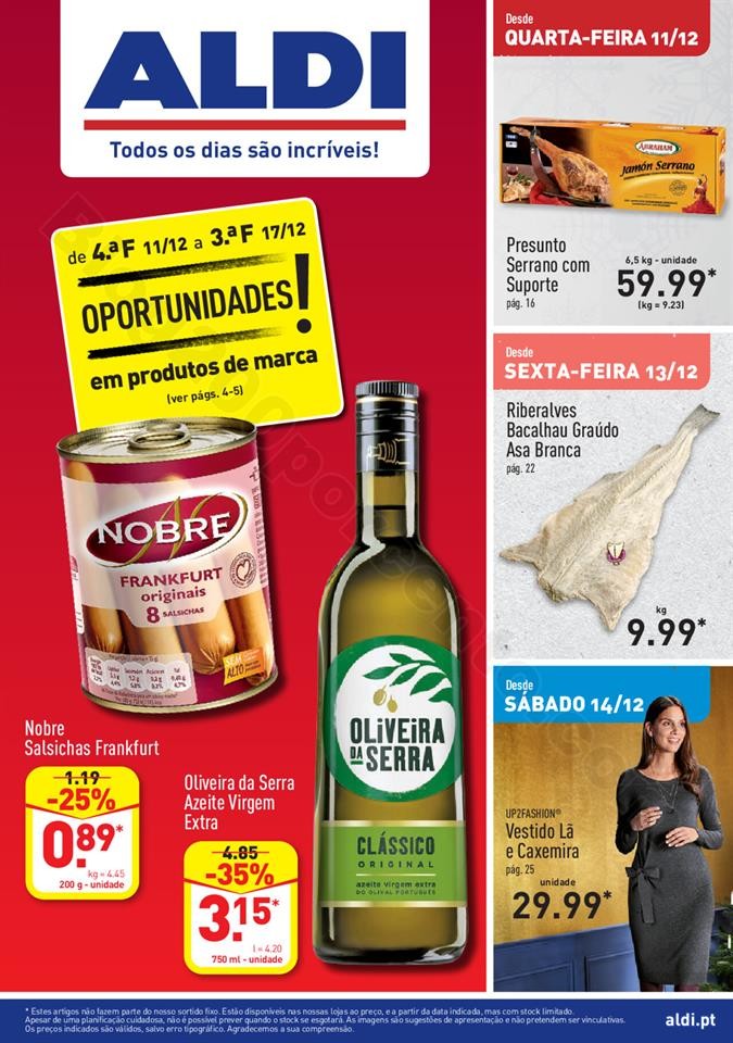 Antevisão Folheto ALDI Promoções a partir de 11