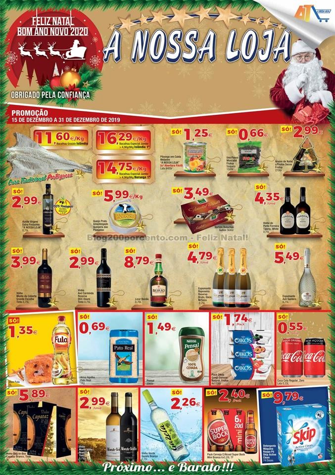 A nossa loja Natal Promoções de 15 a 31 dezembro