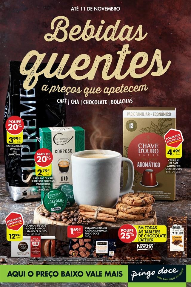Antevisão Folheto PINGO DOCE Extra Bebidas Quente