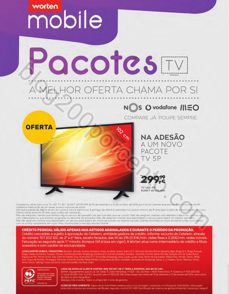 Antevisão Folheto WORTEN Mobile Promoções de 15