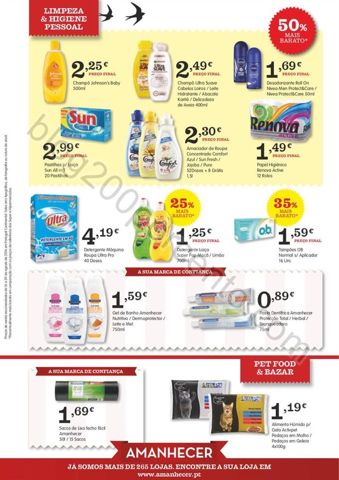 Novo Folheto AMANHECER Promoções de 16 a 29 agos