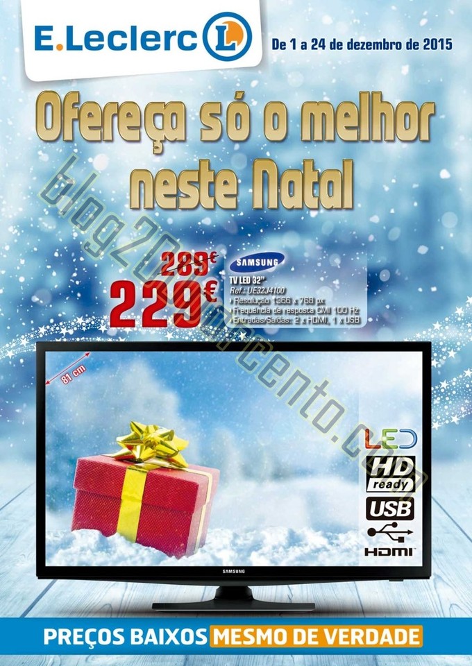 Antevisão Folheto E-LECLERC Extra Natal de 1 a 24