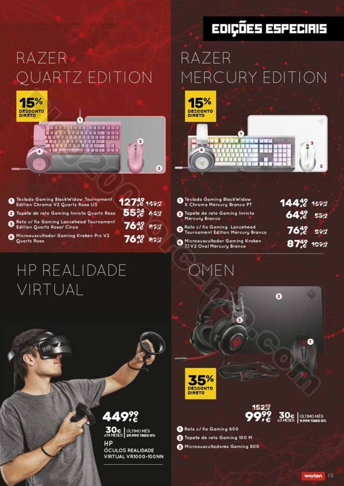 Antevisão Folheto WORTEN Gaming promoções de 26