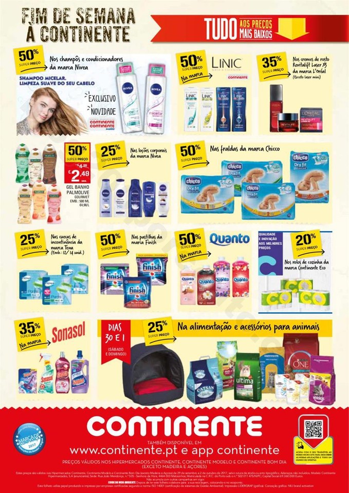 Antevisão Folheto CONTINENTE Fim de semana promo