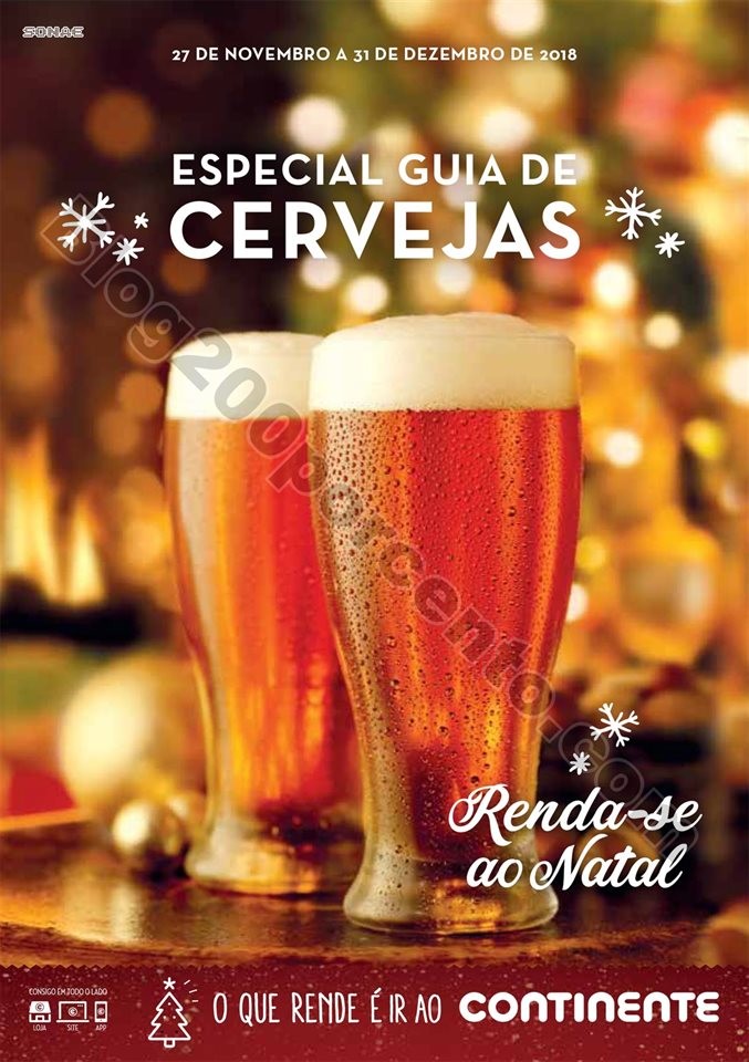 Antevisão Folheto CONTINENTE Cervejas 27 novembro