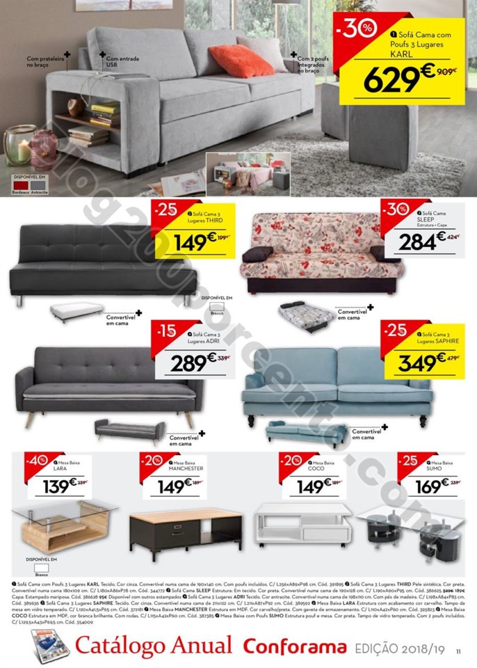 Antevisão Folheto CONFORAMA Promoções de 11 out