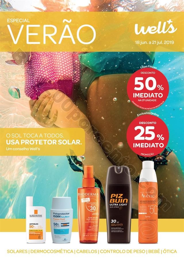 Antevisão Folheto WELLS Verão Promoções de 18 