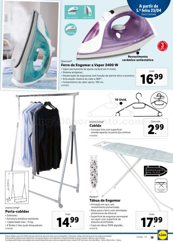 Antevisão Folheto LIDL Promoções de 20 a 26 abr