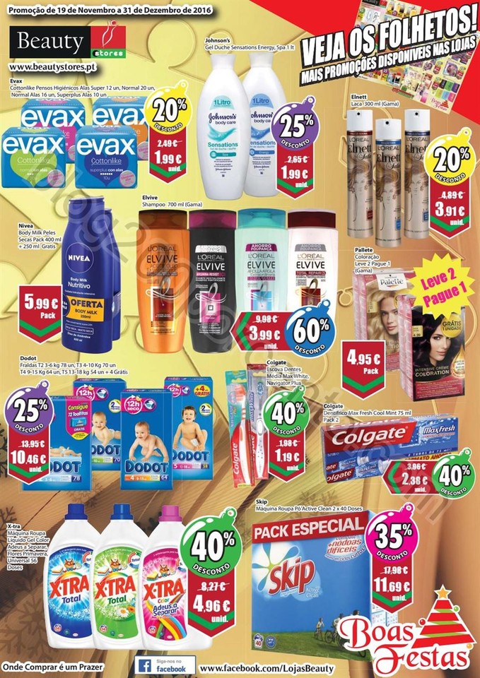 Novo Folheto BEAUTY STORES Promoções até 31 dez